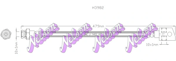 Brake Hose (H3982)