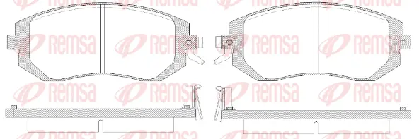 Brake Pad Set, disc brake (0951 14)