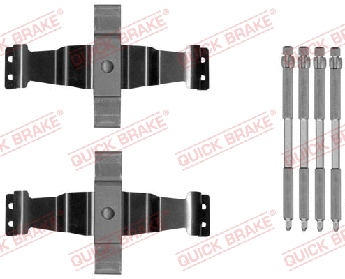 Accessory Kit, disc brake pad (109-1886)