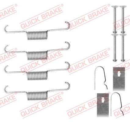 Accessory Kit, parking brake shoes (105-0884)