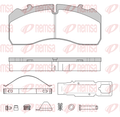 Brake Pad Set, disc brake (JCA1846.80)