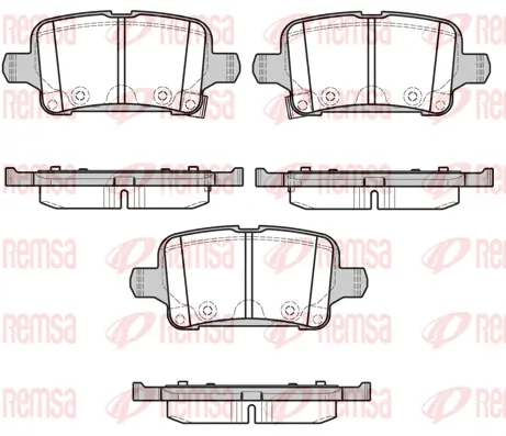 Brake Pad Set, disc brake (1628 02)
