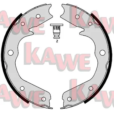 Brake Shoe Set, parking brake (08970)