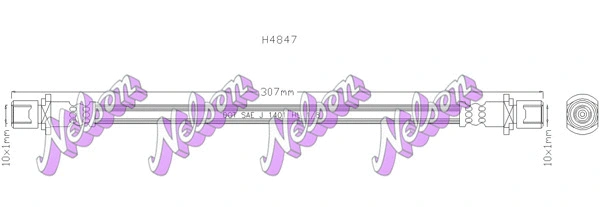 Brake Hose (H4847)