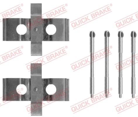 Accessory Kit, disc brake pad (109-1296)