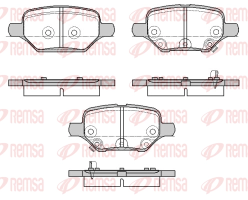 Brake Pad Set, disc brake (1810 02)
