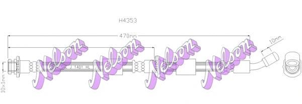Brake Hose (H4353)