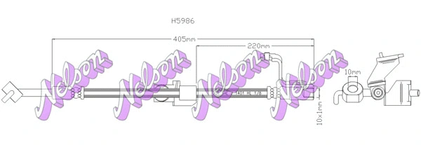 Brake Hose (H5986)