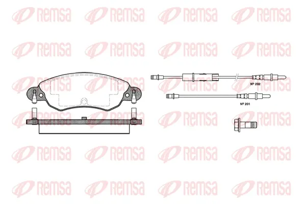 Brake Pad Set, disc brake (0829 04)