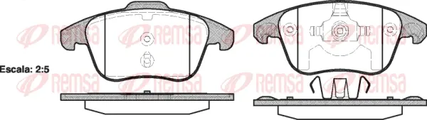 Brake Pad Set, disc brake (1249 00)