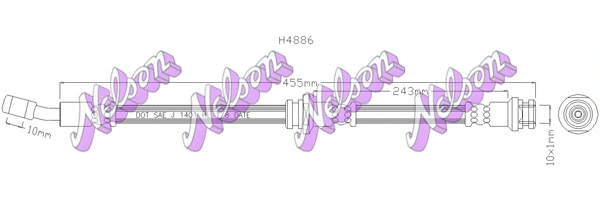 Brake Hose (H4886)