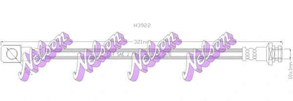 Brake Hose (H3922)