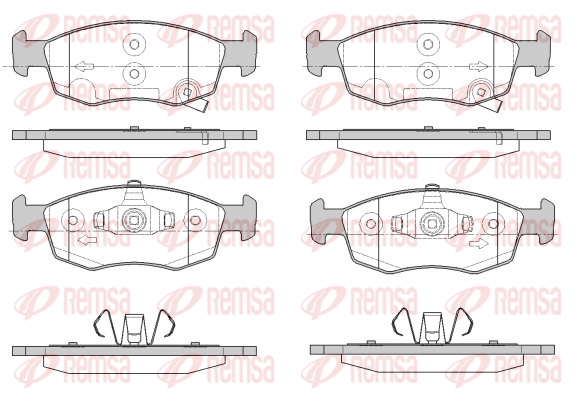 Brake Pad Set, disc brake (0172 34)