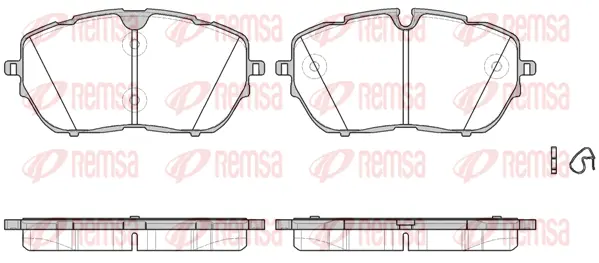 Brake Pad Set, disc brake (1654 00)