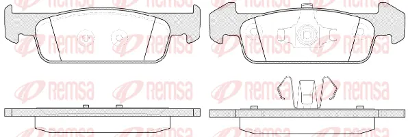Brake Pad Set, disc brake (1540 10)