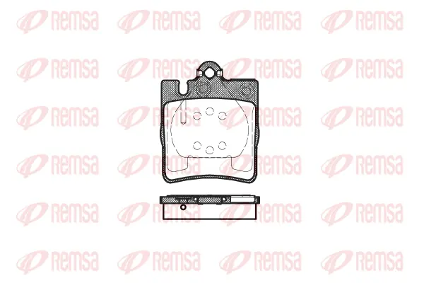 Brake Pad Set, disc brake (0709 00)