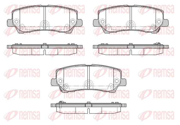 Brake Pad Set, disc brake (1621 22)