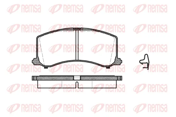 Brake Pad Set, disc brake (0595 02)
