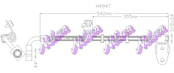Brake Hose (H4947)