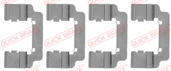 Accessory Kit, disc brake pad (109-1777)