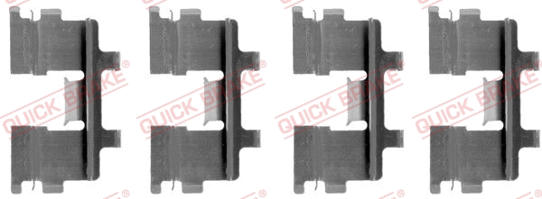 Accessory Kit, disc brake pad (109-1015)