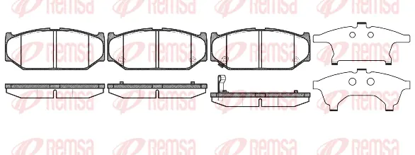 Brake Pad Set, disc brake (1381 11)