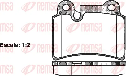 Brake Pad Set, disc brake (1240 00)