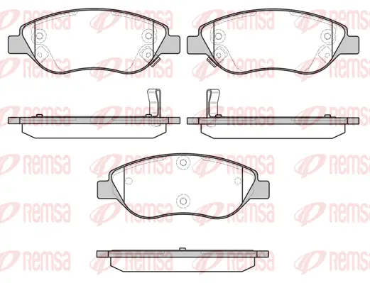 Brake Pad Set, disc brake (0860 12)