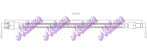 Brake Hose (H3618)