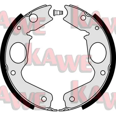 Brake Shoe Set, parking brake (08350)