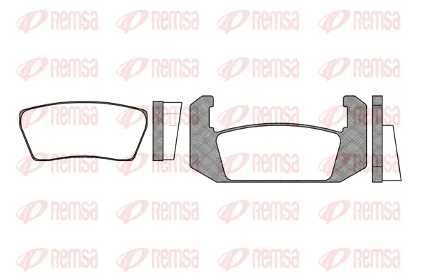 Brake Pad Set, disc brake (0041 00)