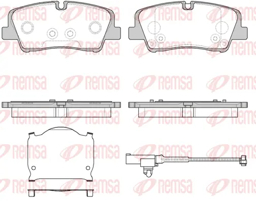 Brake Pad Set, disc brake (1687 10)