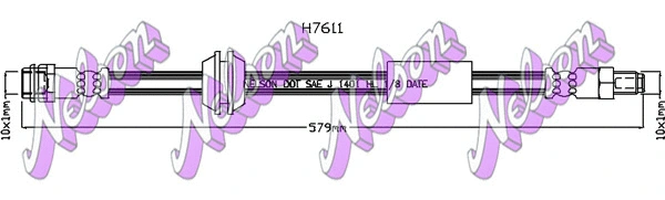 Brake Hose (H7611)