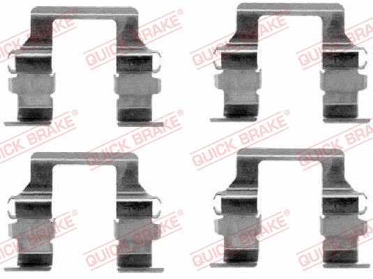 Accessory Kit, disc brake pad (109-1164)