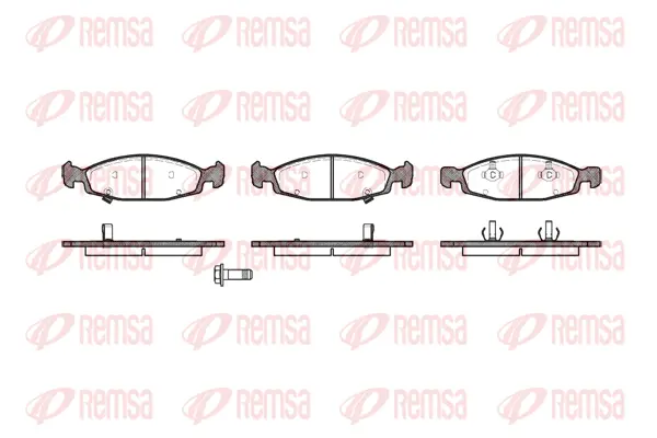 Brake Pad Set, disc brake (0736 12)