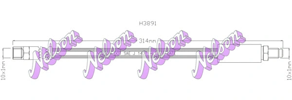 Brake Hose (H3891)