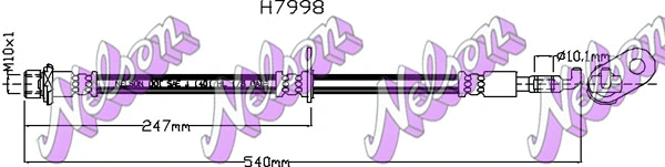 Brake Hose (H7998)