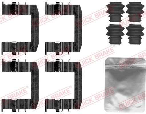 Accessory Kit, disc brake pad (109-1872)
