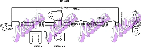 Brake Hose (H4400Q)