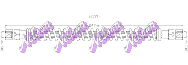 Brake Hose (H6374)