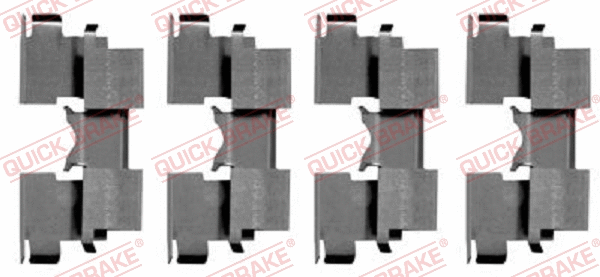 Accessory Kit, disc brake pad (109-1662)