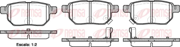 Brake Pad Set, disc brake (1286 02)