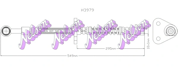 Brake Hose (H3979)