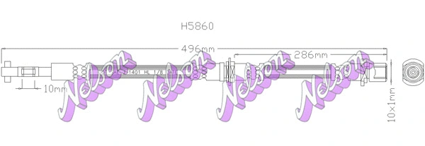 Brake Hose (H5860)