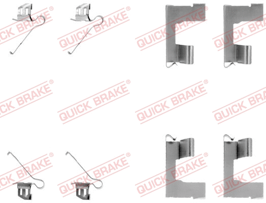 Accessory Kit, disc brake pad (109-1179)