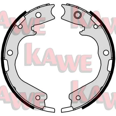 Brake Shoe Set, parking brake (01078)