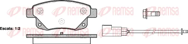Brake Pad Set, disc brake (1252 02)