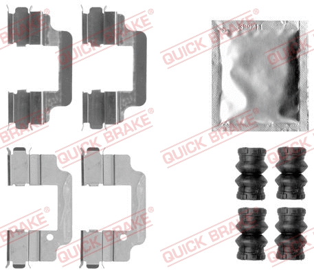 Accessory Kit, disc brake pad (109-1806)
