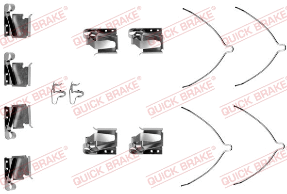 Accessory Kit, disc brake pad (109-1268)
