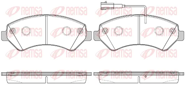 Brake Pad Set, disc brake (1275 22)